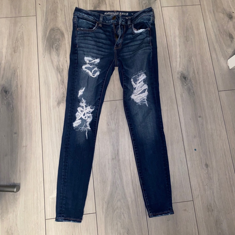 american eagle dark wash jeans